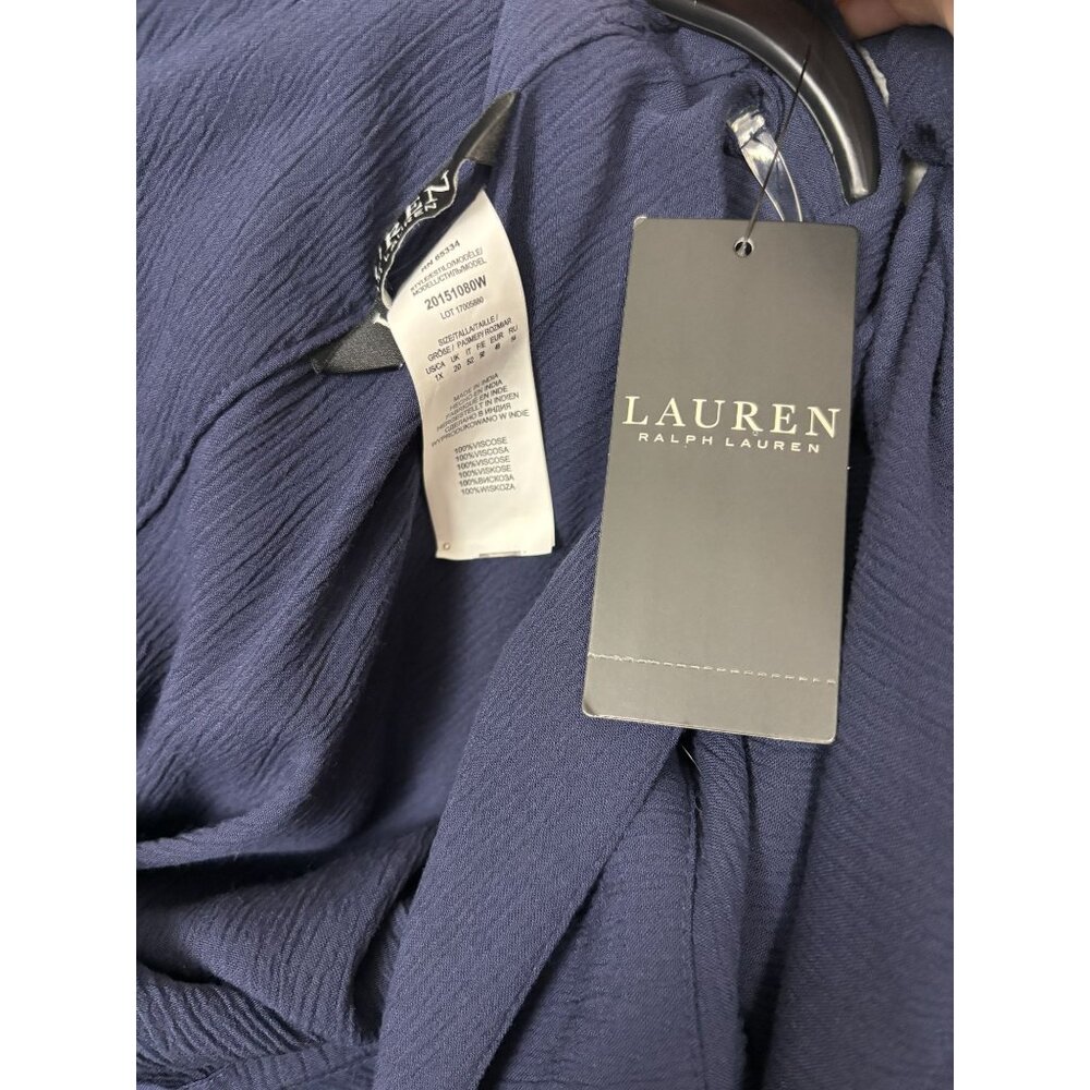 Lauren Ralph Lauren Women's V-Neck Tunic Swim Cover Up Blue Size 1X NWD - Picture 6 of 8